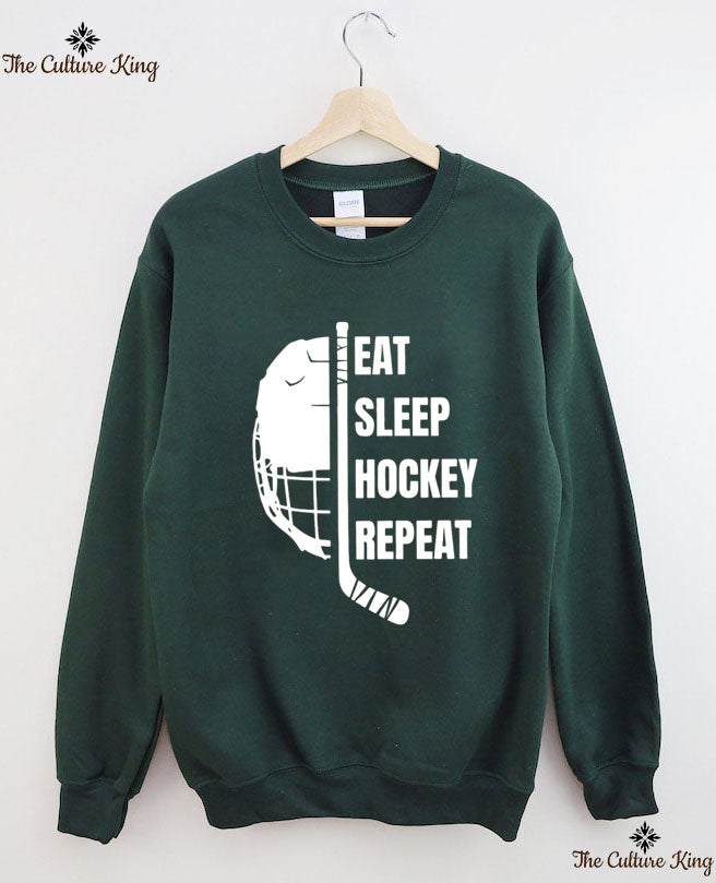 Eat Sleep Hockey Repeat Sweatshirt