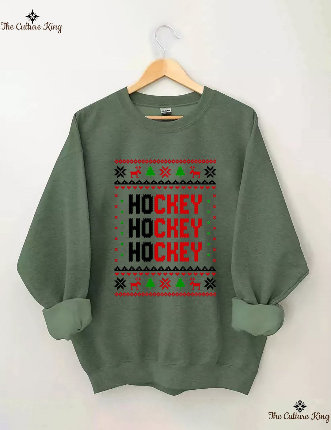 Hockey Hockey Hockey Christmas Sweatshirt