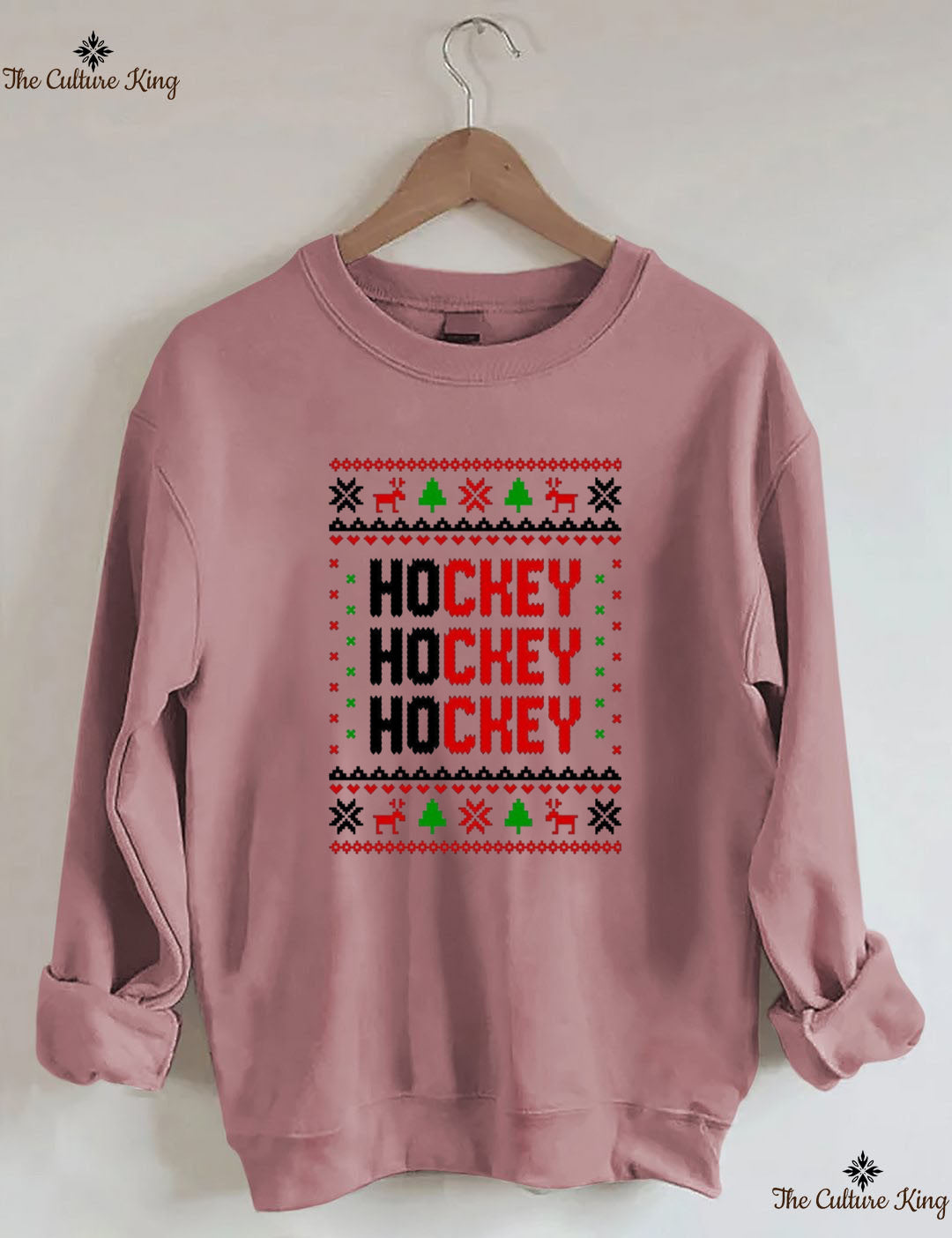 Hockey Hockey Hockey Christmas Sweatshirt