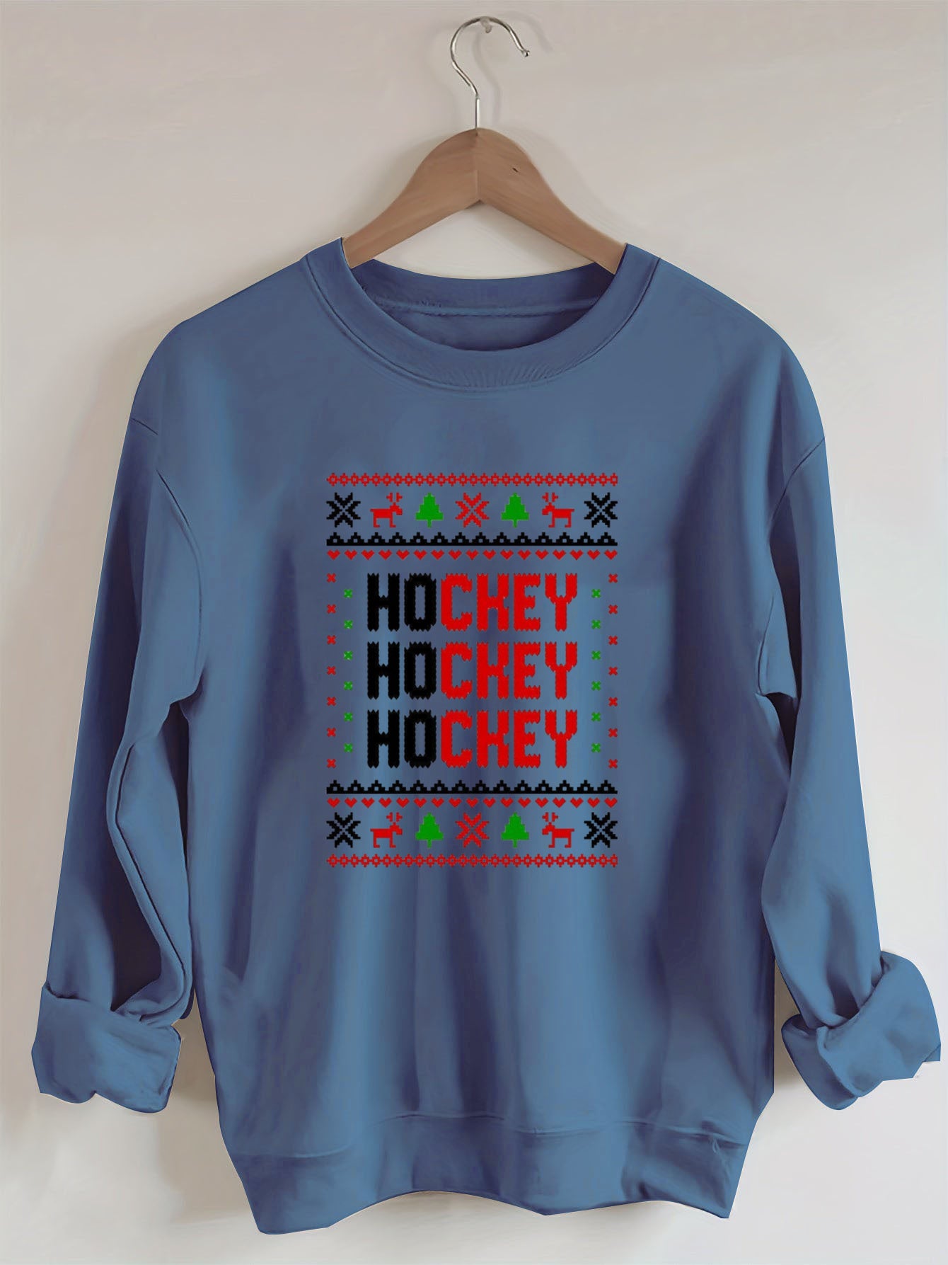 Hockey Hockey Hockey Christmas Sweatshirt