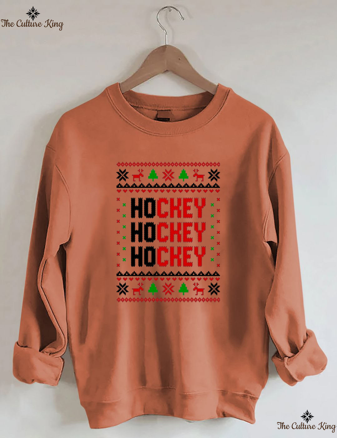 Hockey Hockey Hockey Christmas Sweatshirt
