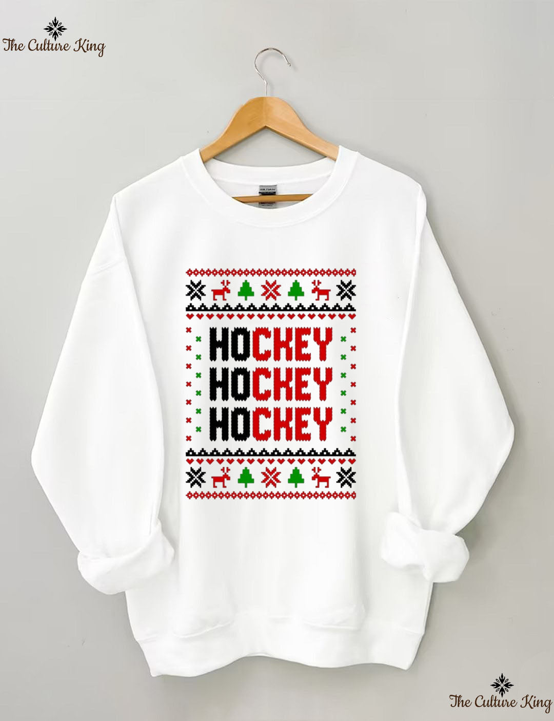 Hockey Hockey Hockey Christmas Sweatshirt