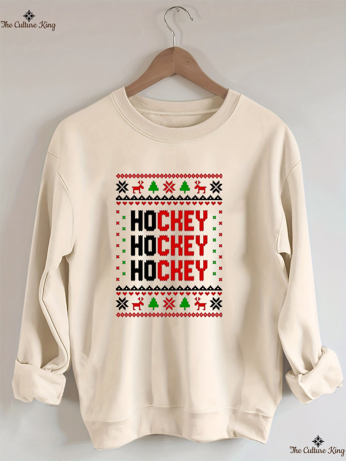 Hockey Hockey Hockey Christmas Sweatshirt