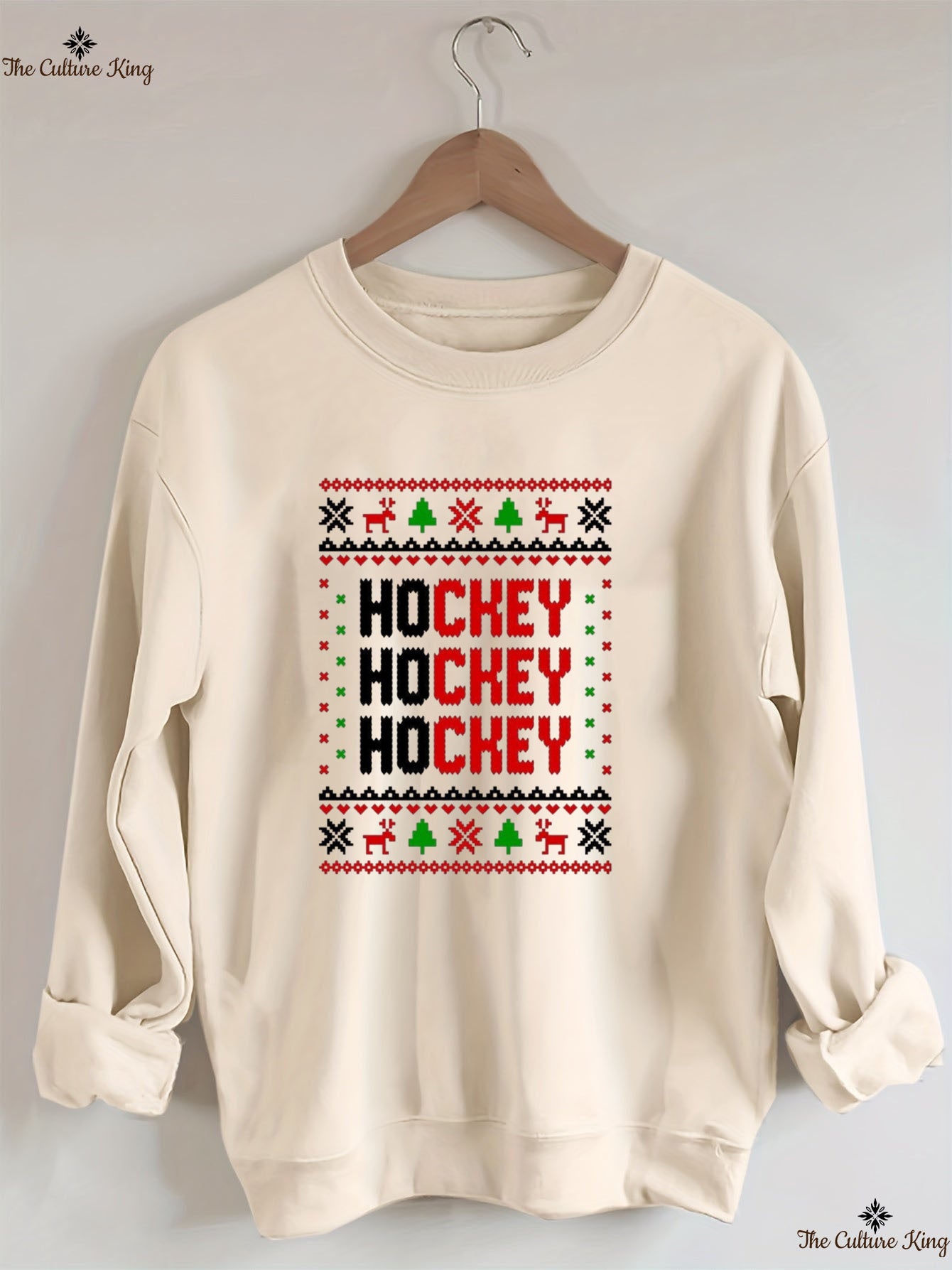 Hockey Hockey Hockey Christmas Sweatshirt