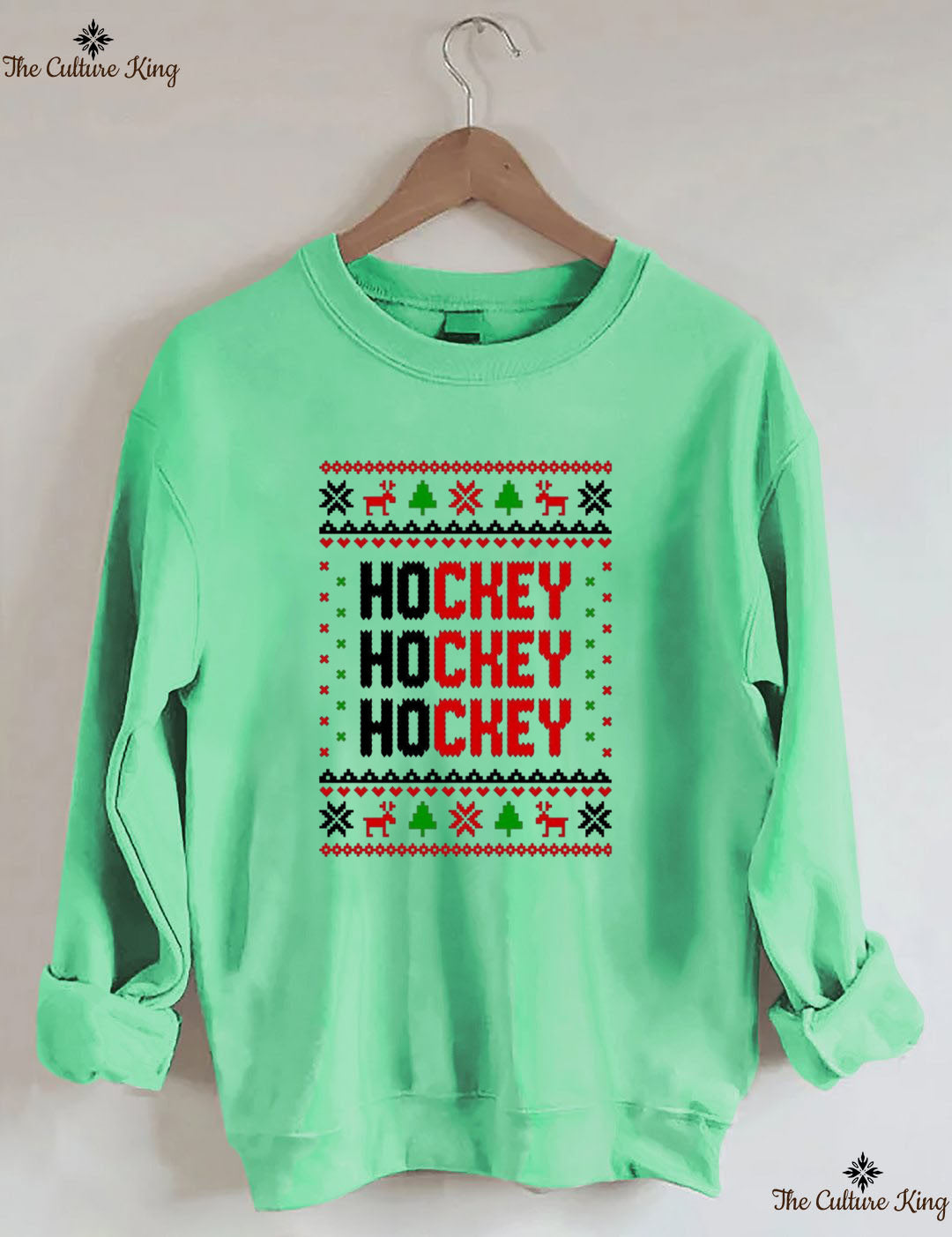 Hockey Hockey Hockey Christmas Sweatshirt