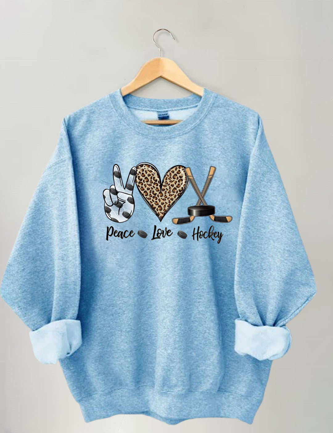 Peace Love Hockey Sweatshirt