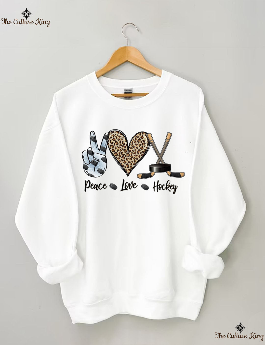 Peace Love Hockey Sweatshirt
