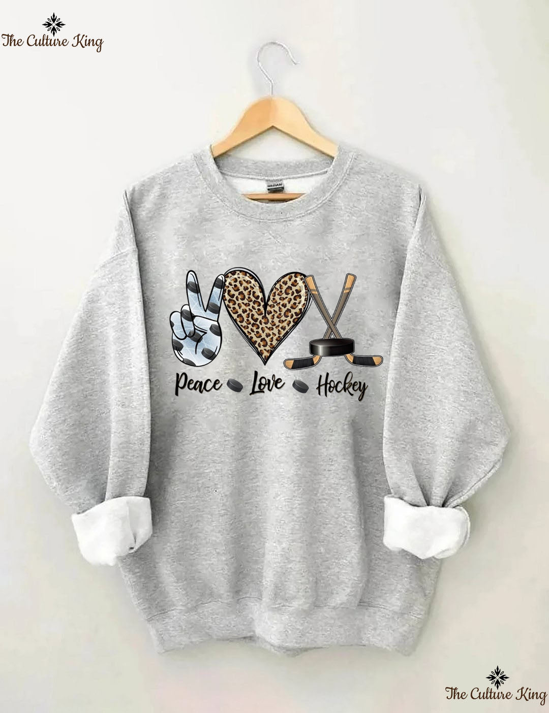 Peace Love Hockey Sweatshirt
