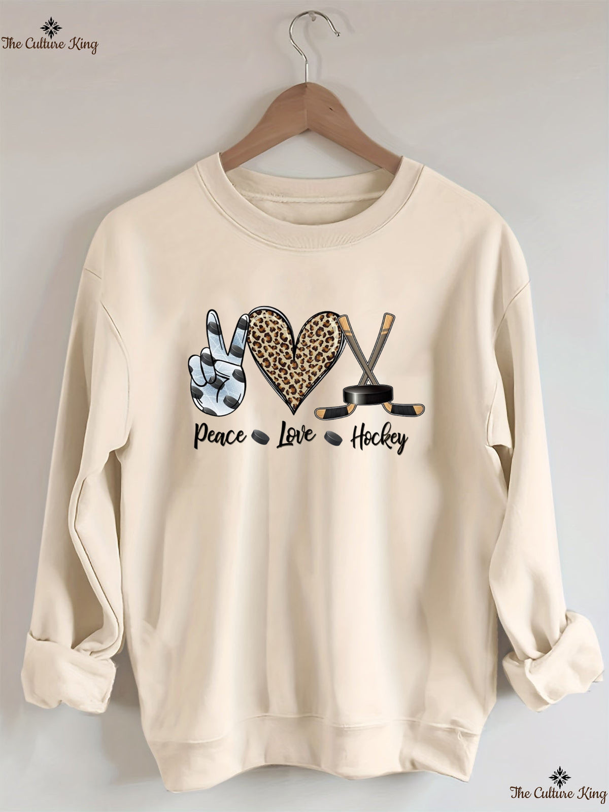 Peace Love Hockey Sweatshirt