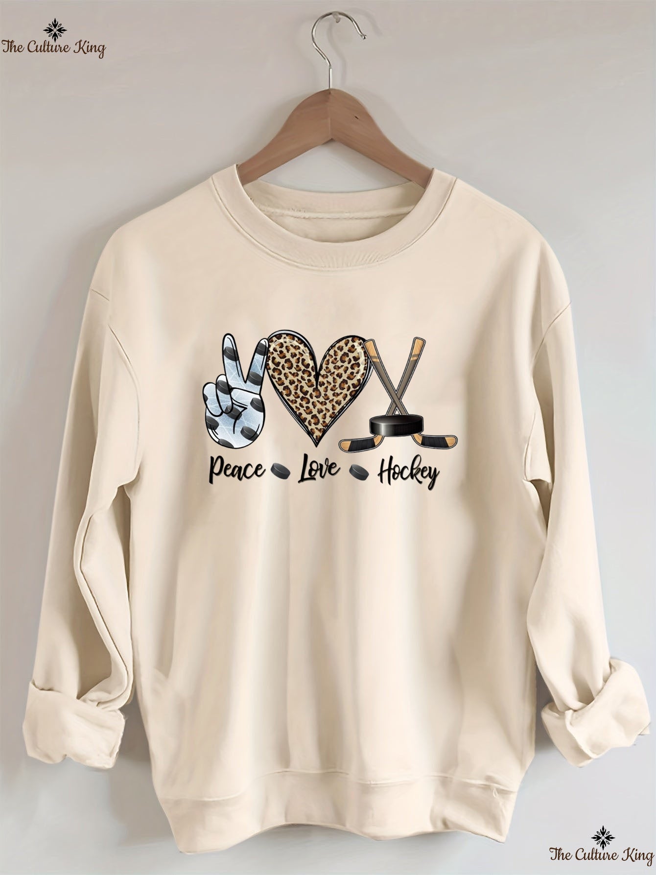 Peace Love Hockey Sweatshirt