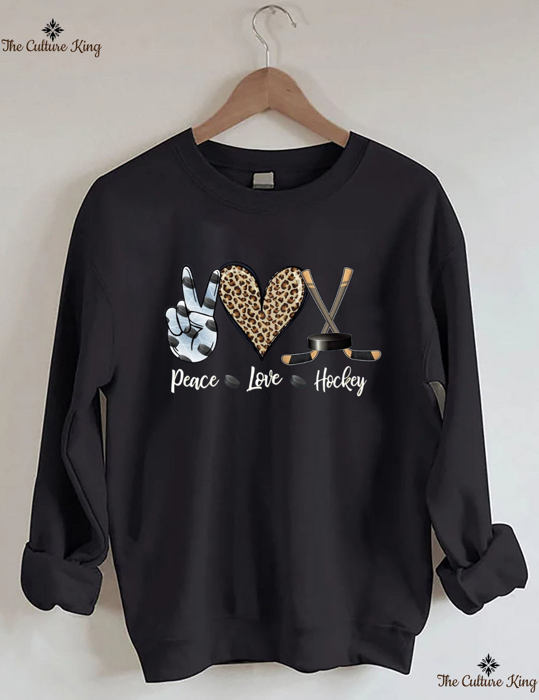 Peace Love Hockey Sweatshirt