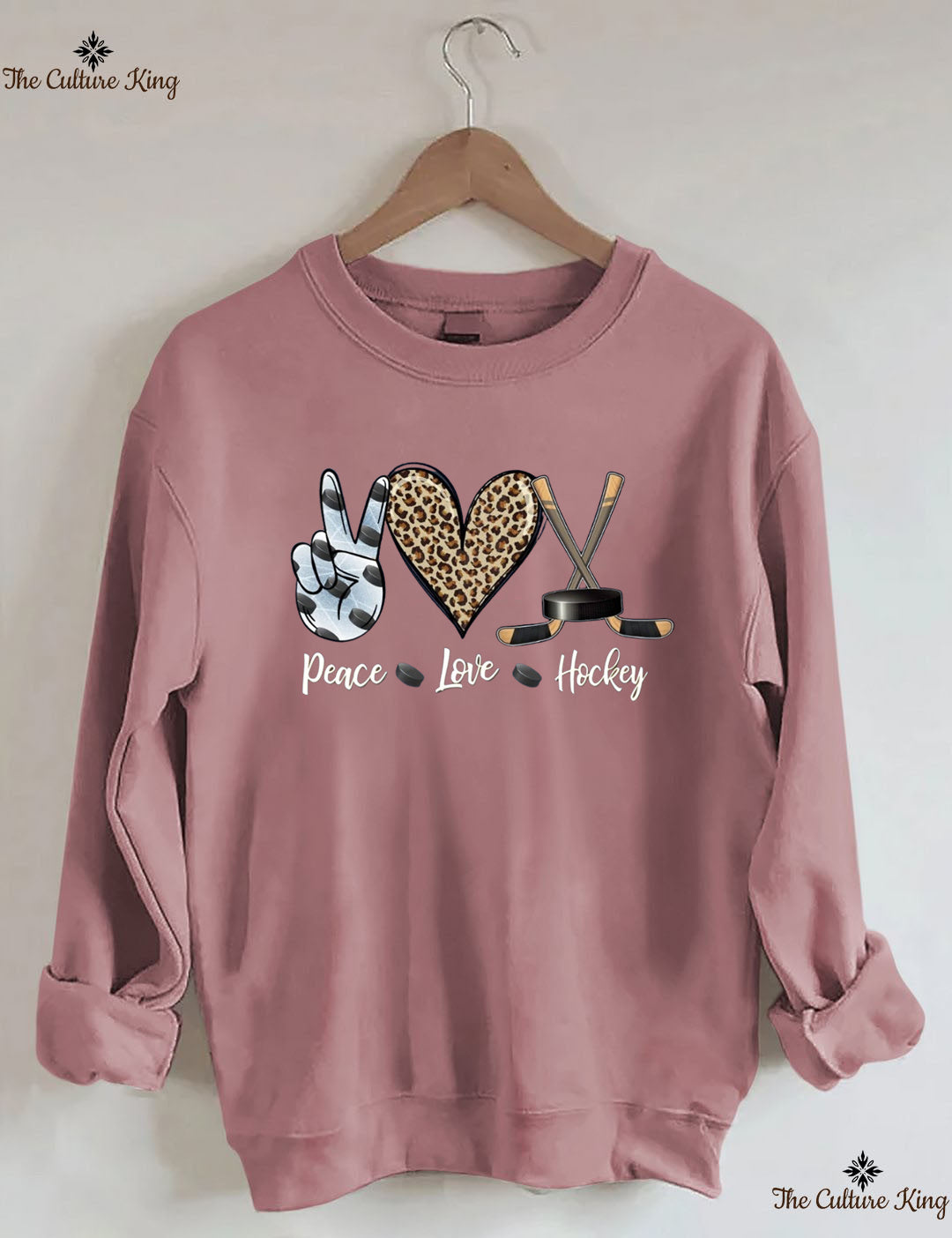 Peace Love Hockey Sweatshirt