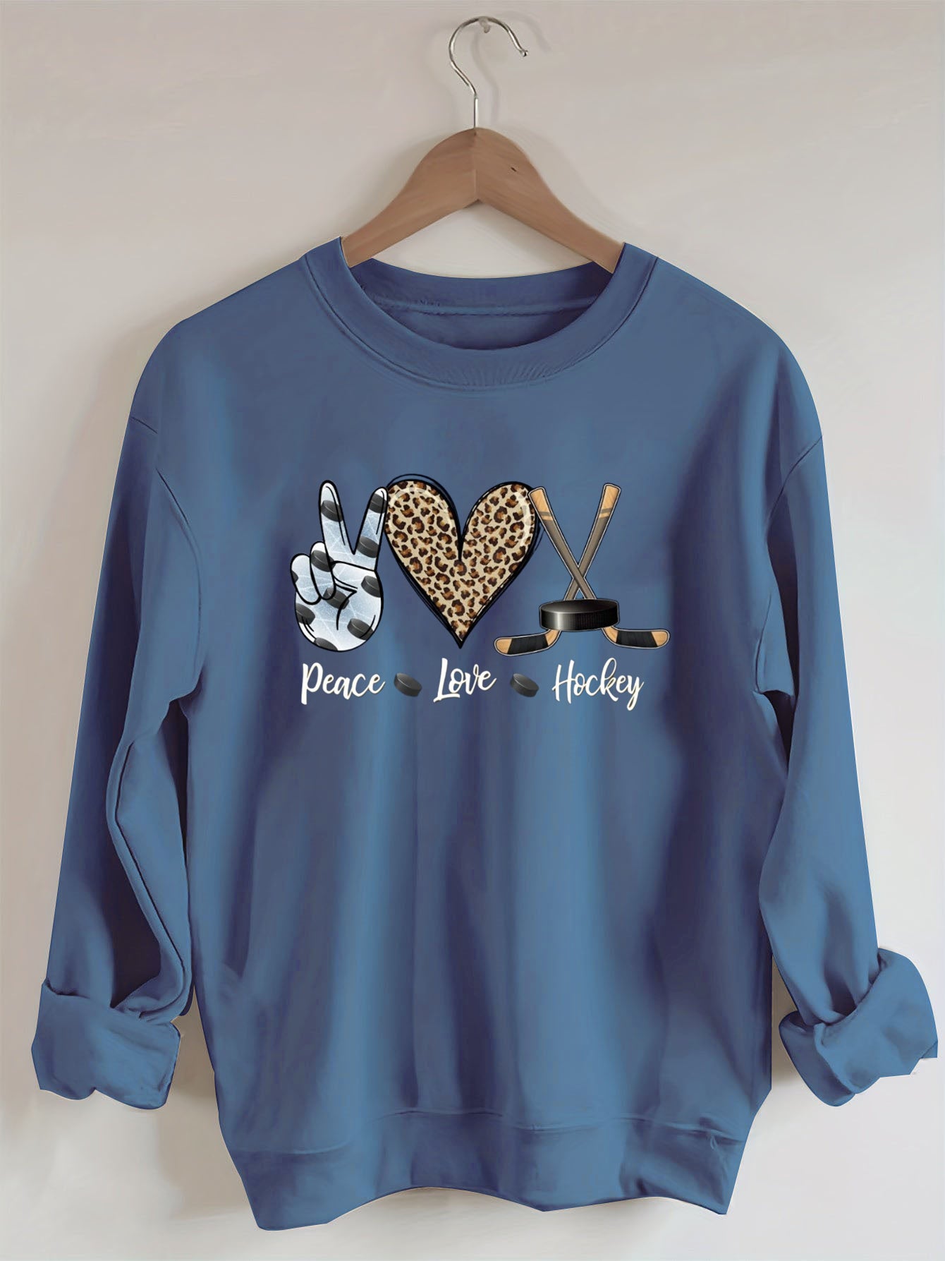 Peace Love Hockey Sweatshirt