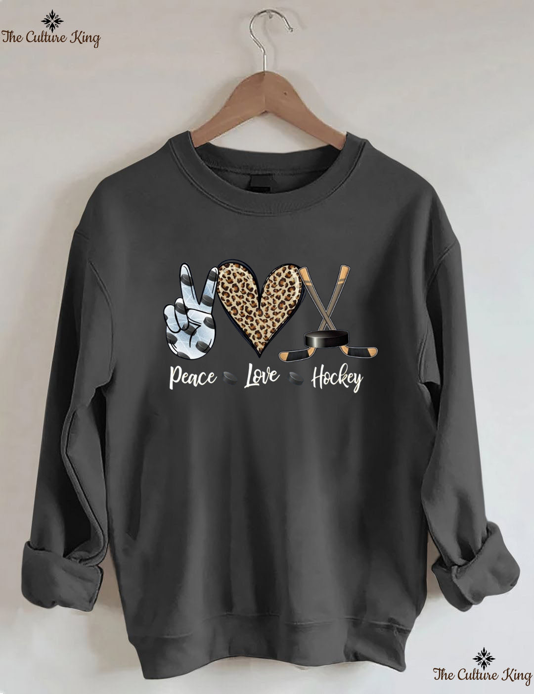 Peace Love Hockey Sweatshirt