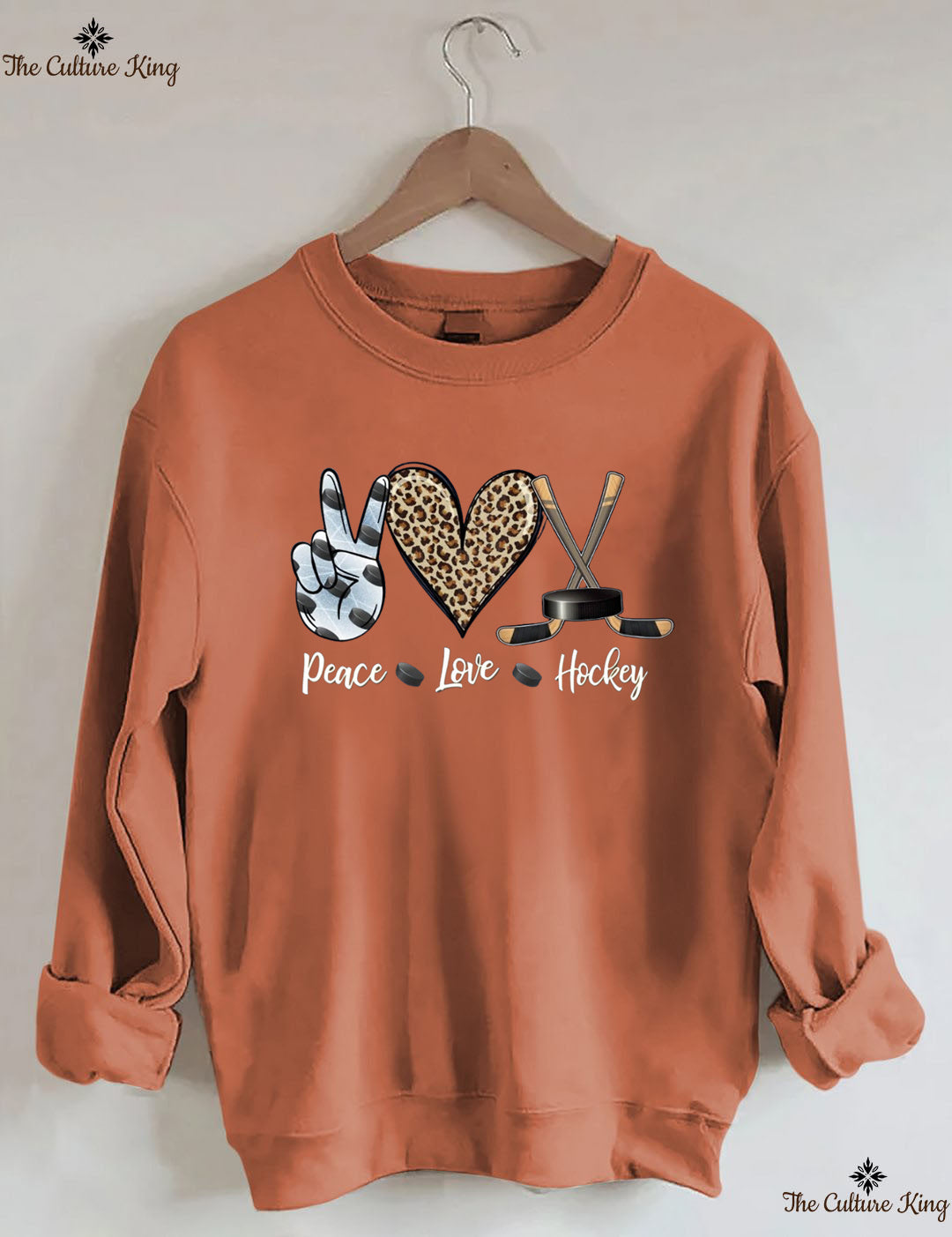 Peace Love Hockey Sweatshirt