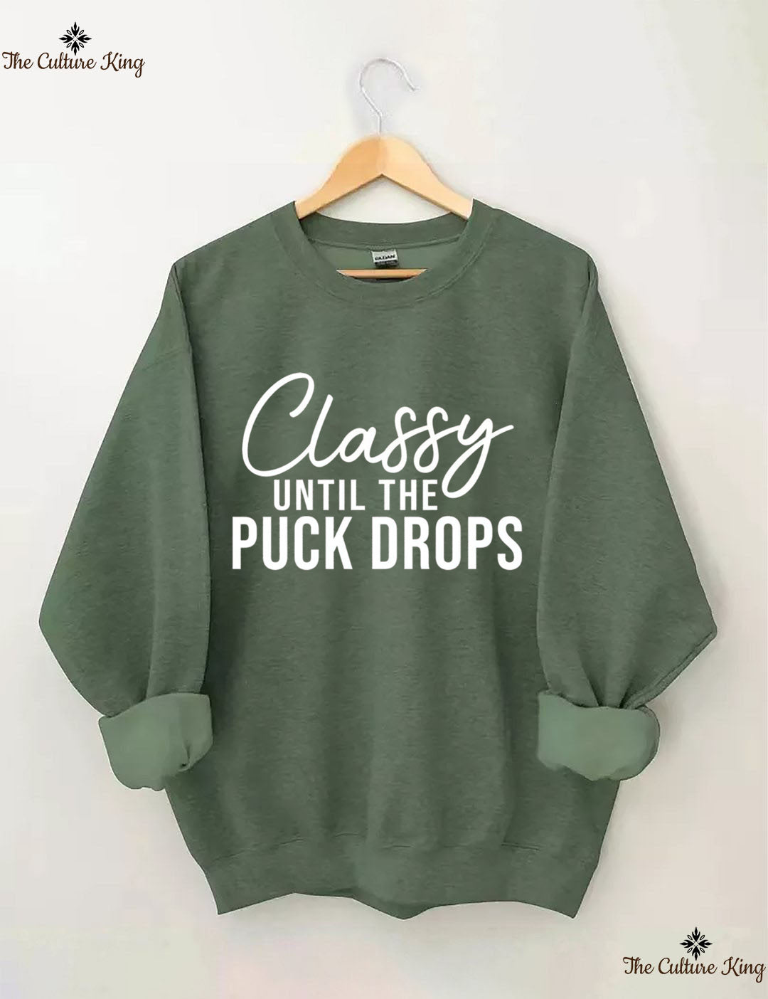 Classy Until The Puck Drops Hockey Sweatshirt