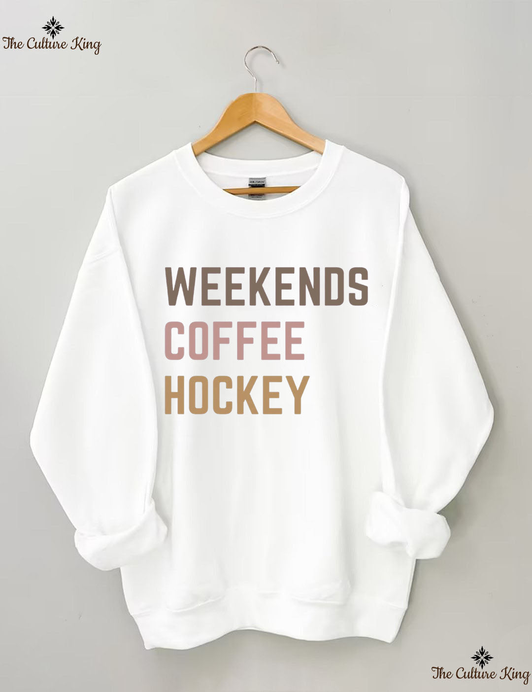 Weekends Coffee Hockey Sweatshirt