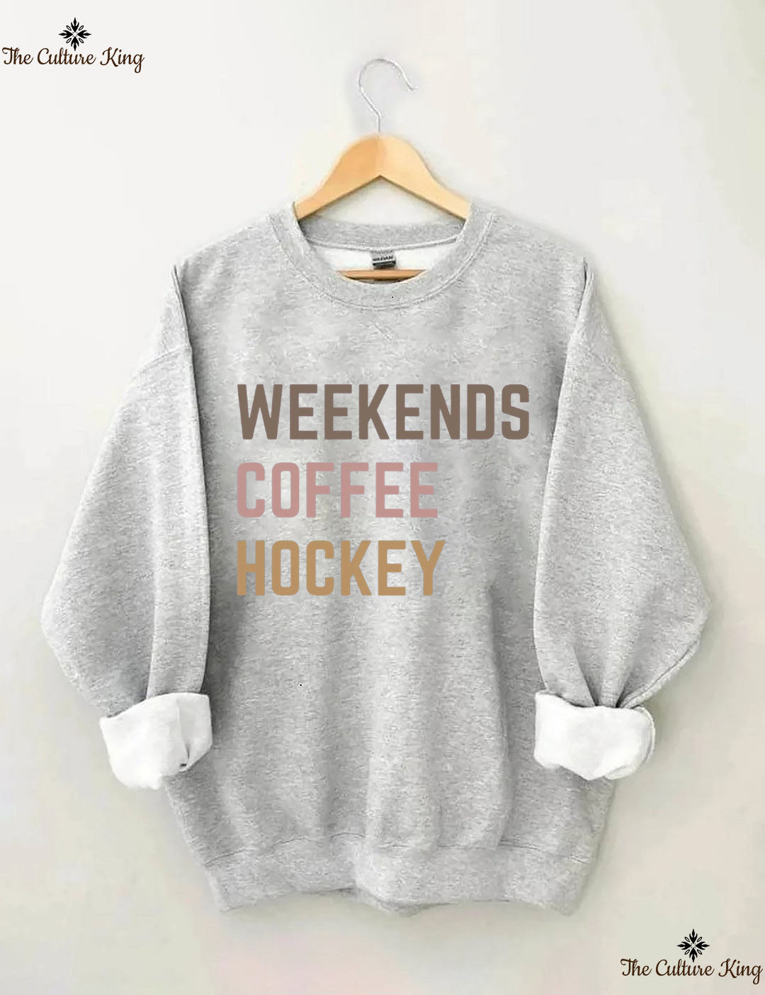 Weekends Coffee Hockey Sweatshirt