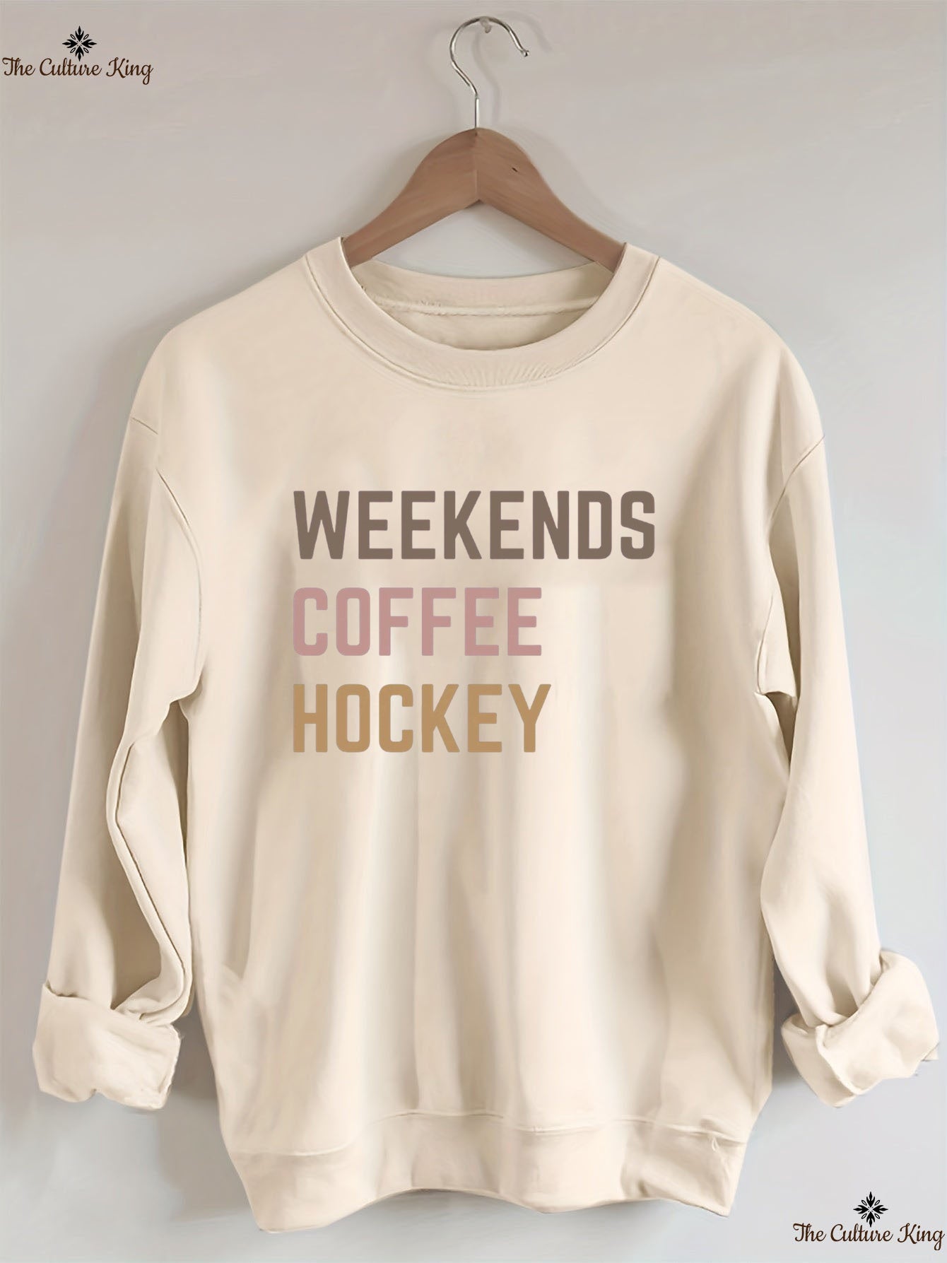Weekends Coffee Hockey Sweatshirt