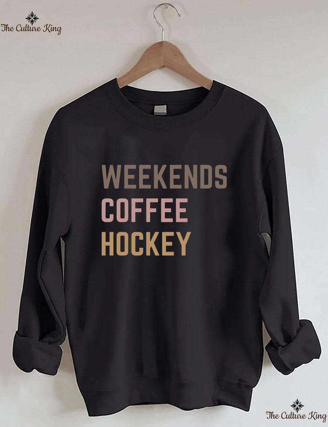 Weekends Coffee Hockey Sweatshirt