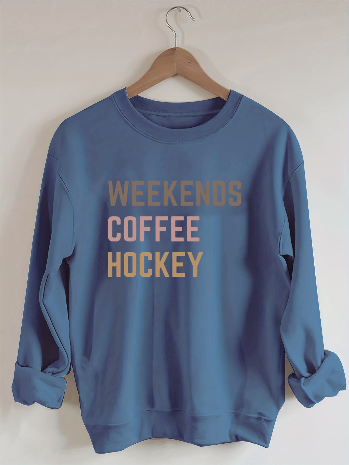 Weekends Coffee Hockey Sweatshirt