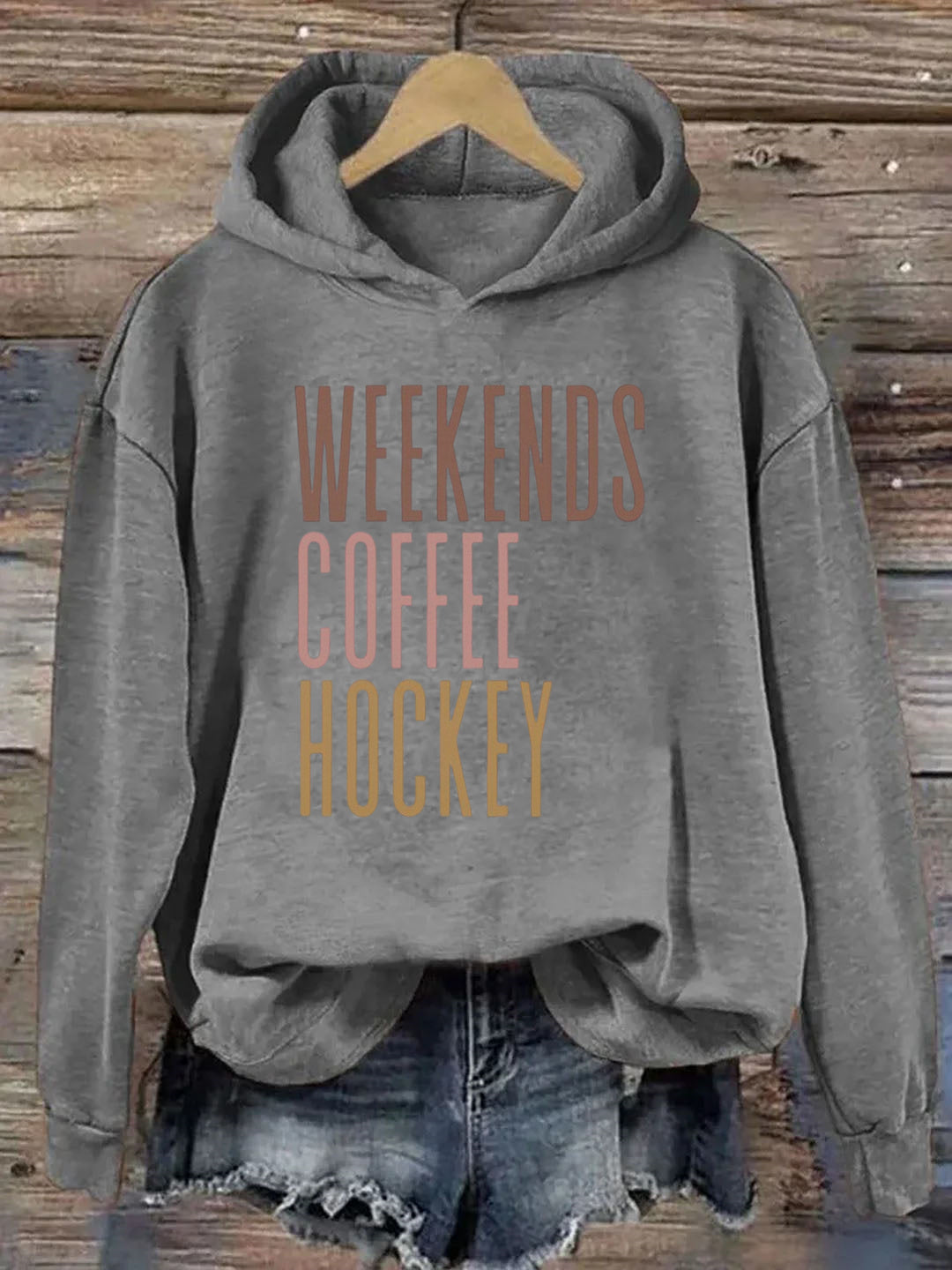Weekends Coffee Hockey Hoodie
