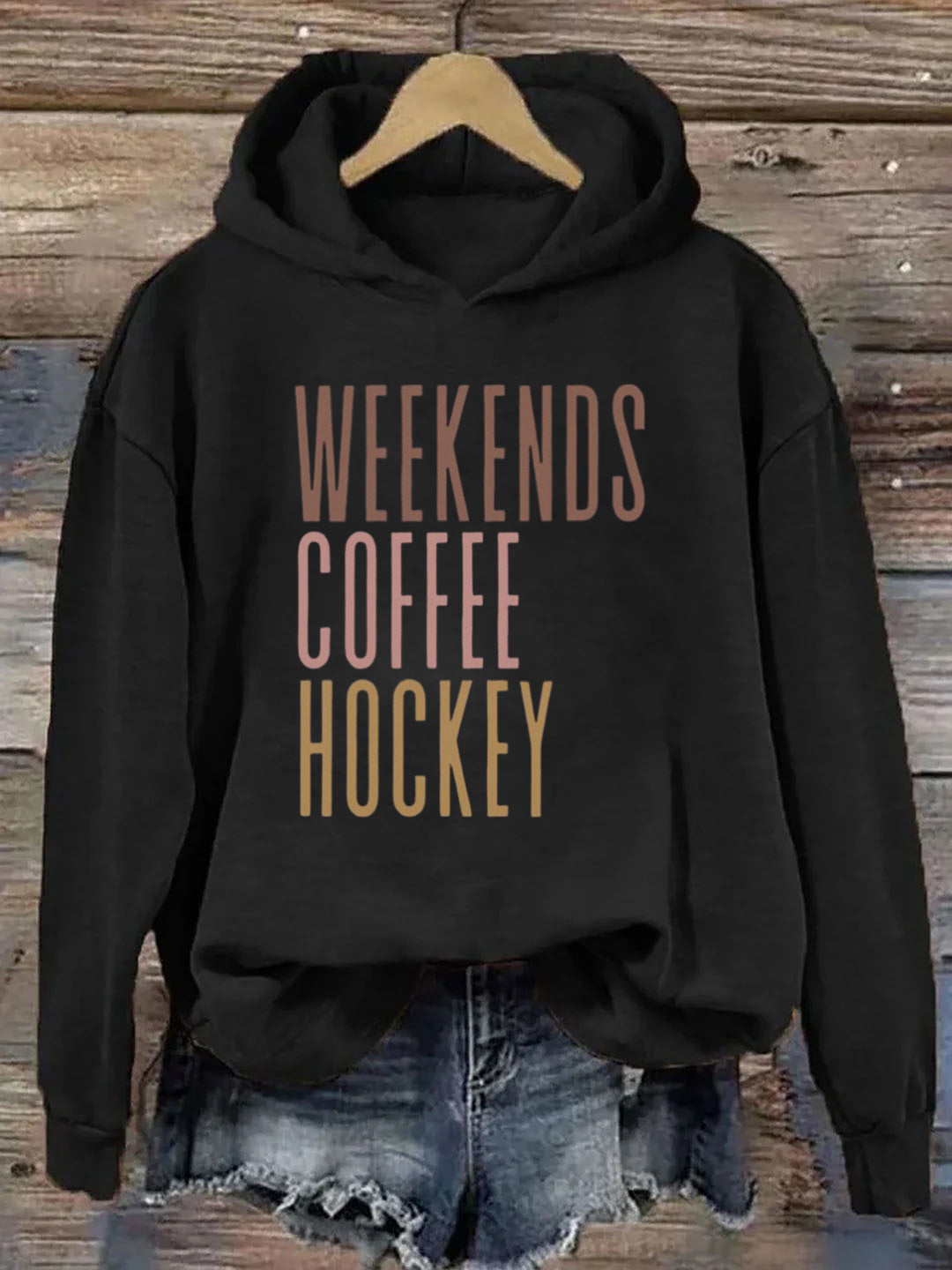 Weekends Coffee Hockey Hoodie