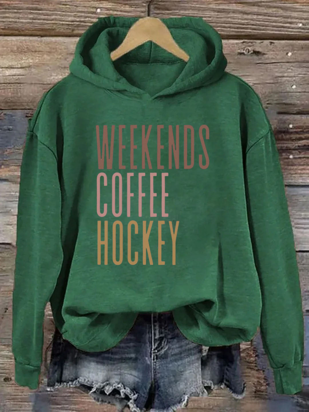 Weekends Coffee Hockey Hoodie