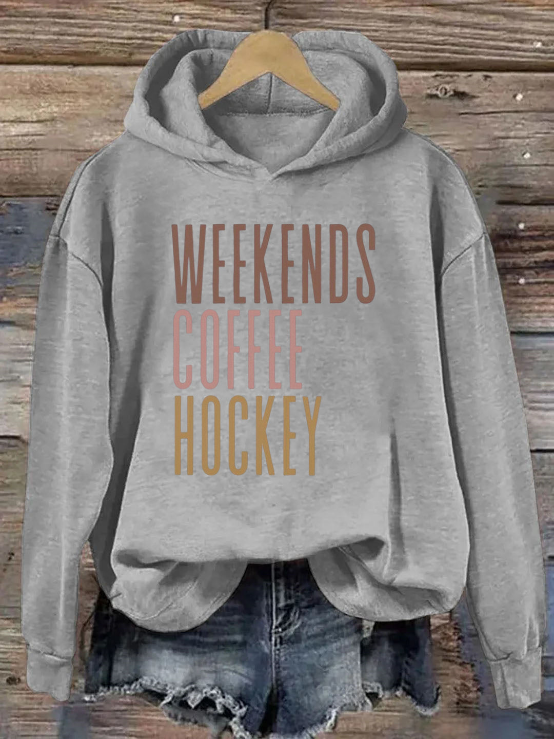 Weekends Coffee Hockey Hoodie