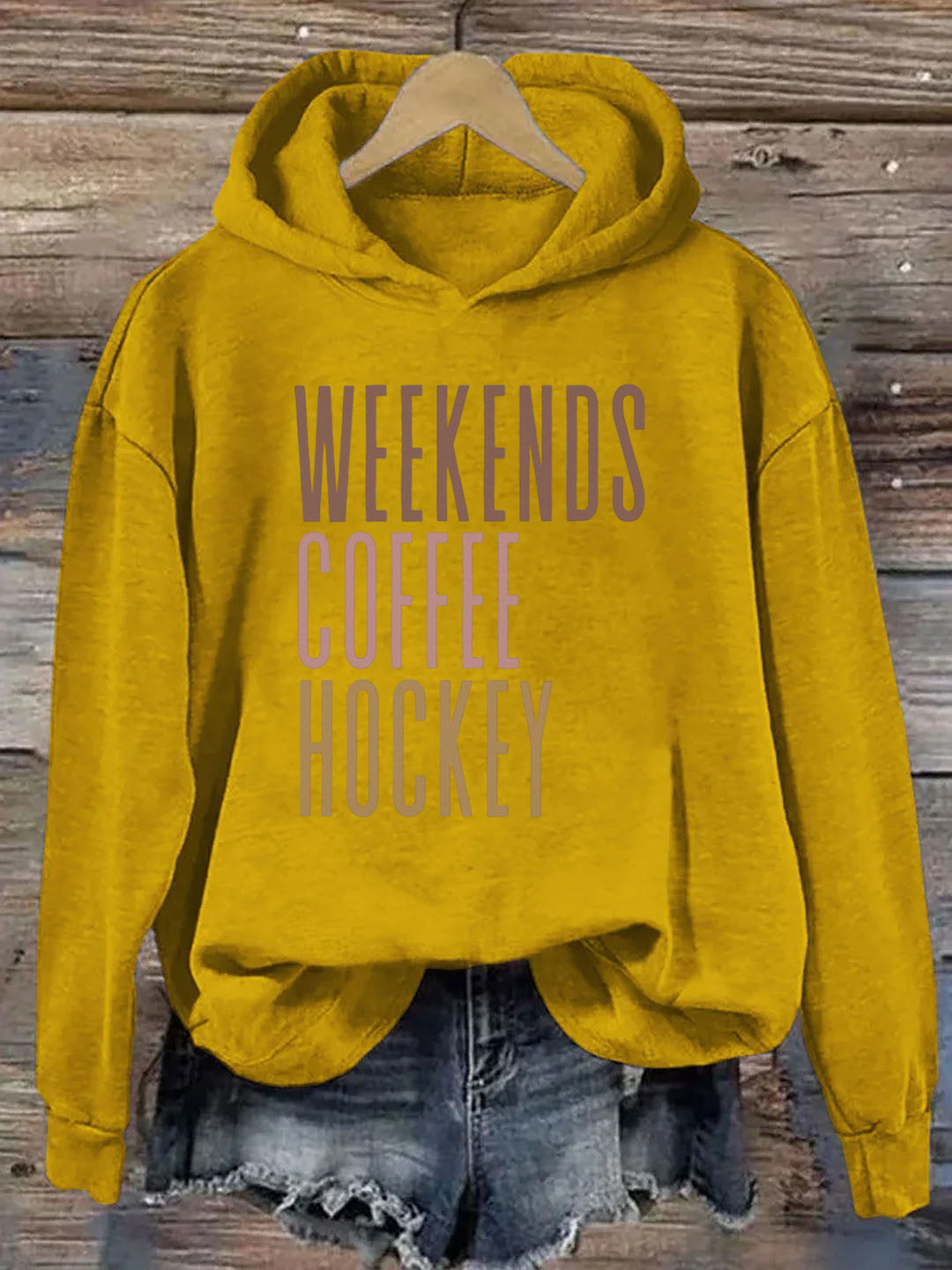 Weekends Coffee Hockey Hoodie