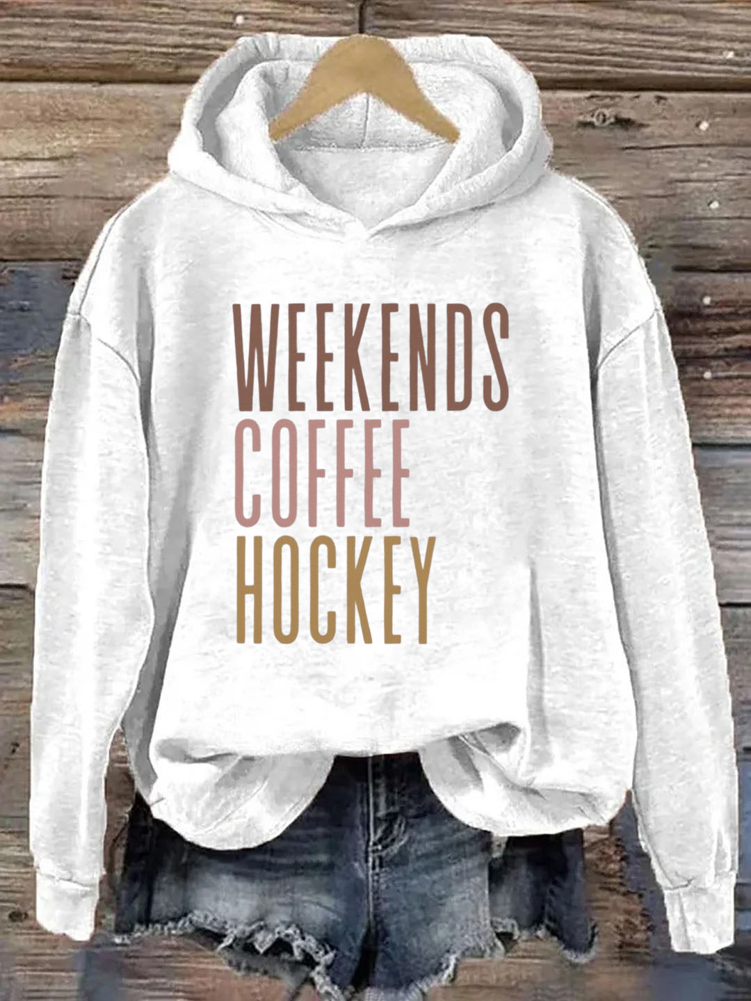 Weekends Coffee Hockey Hoodie