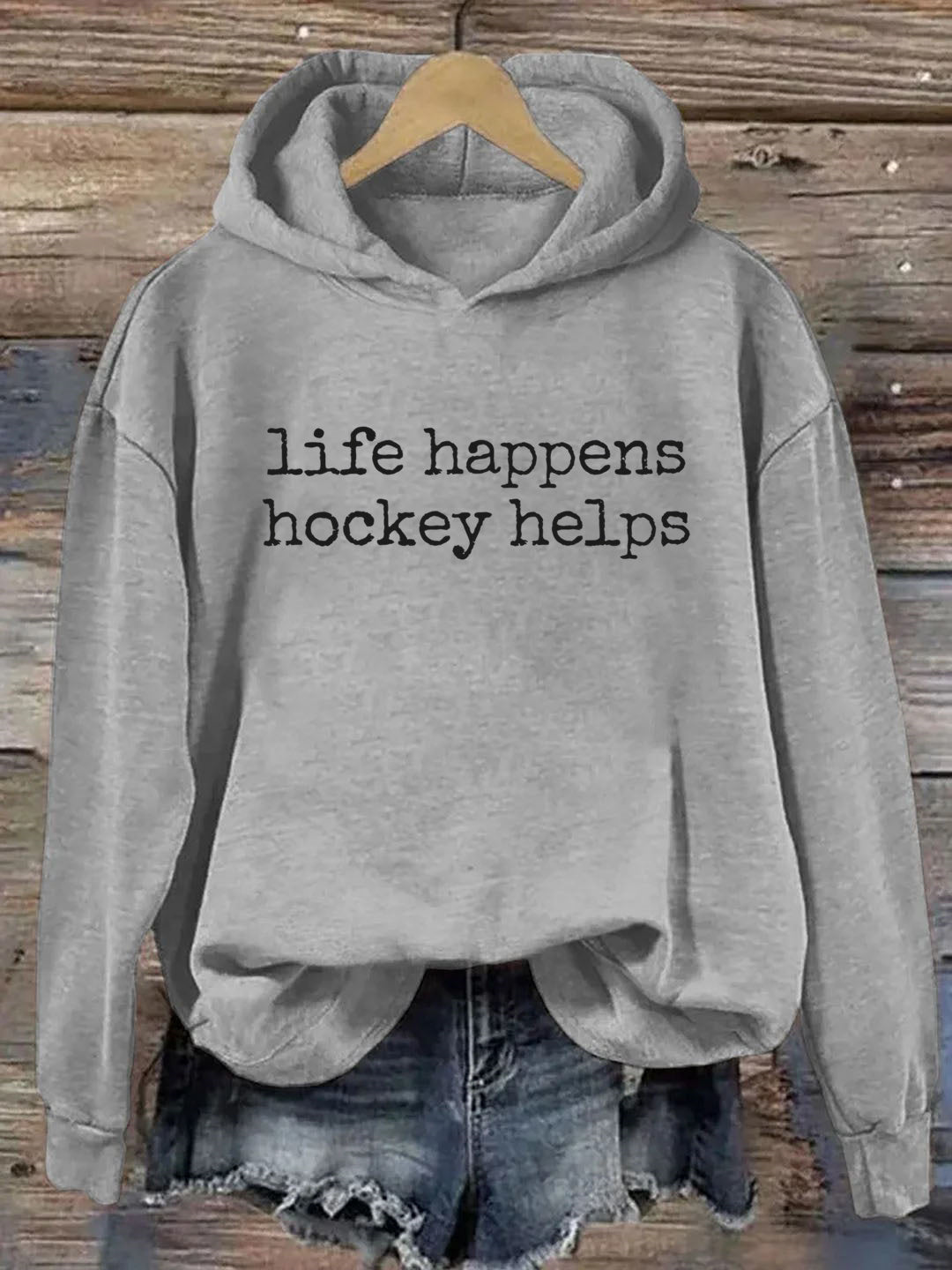 Life Happens Hockey Helps Hoodie
