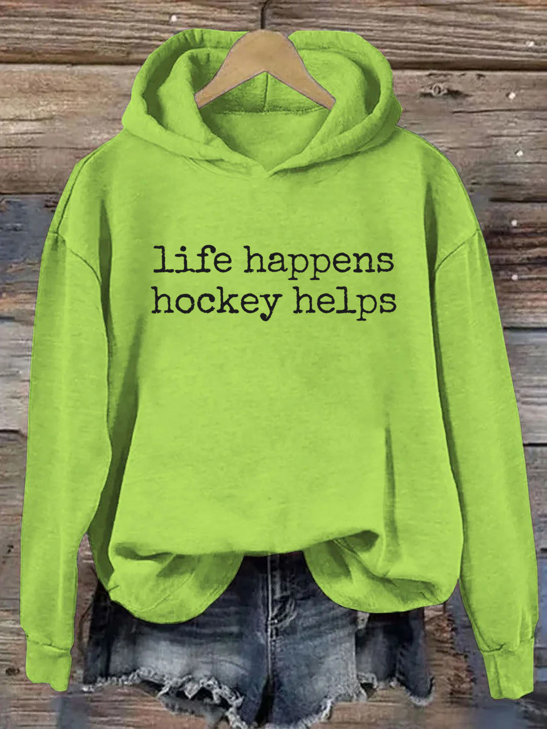 Life Happens Hockey Helps Hoodie