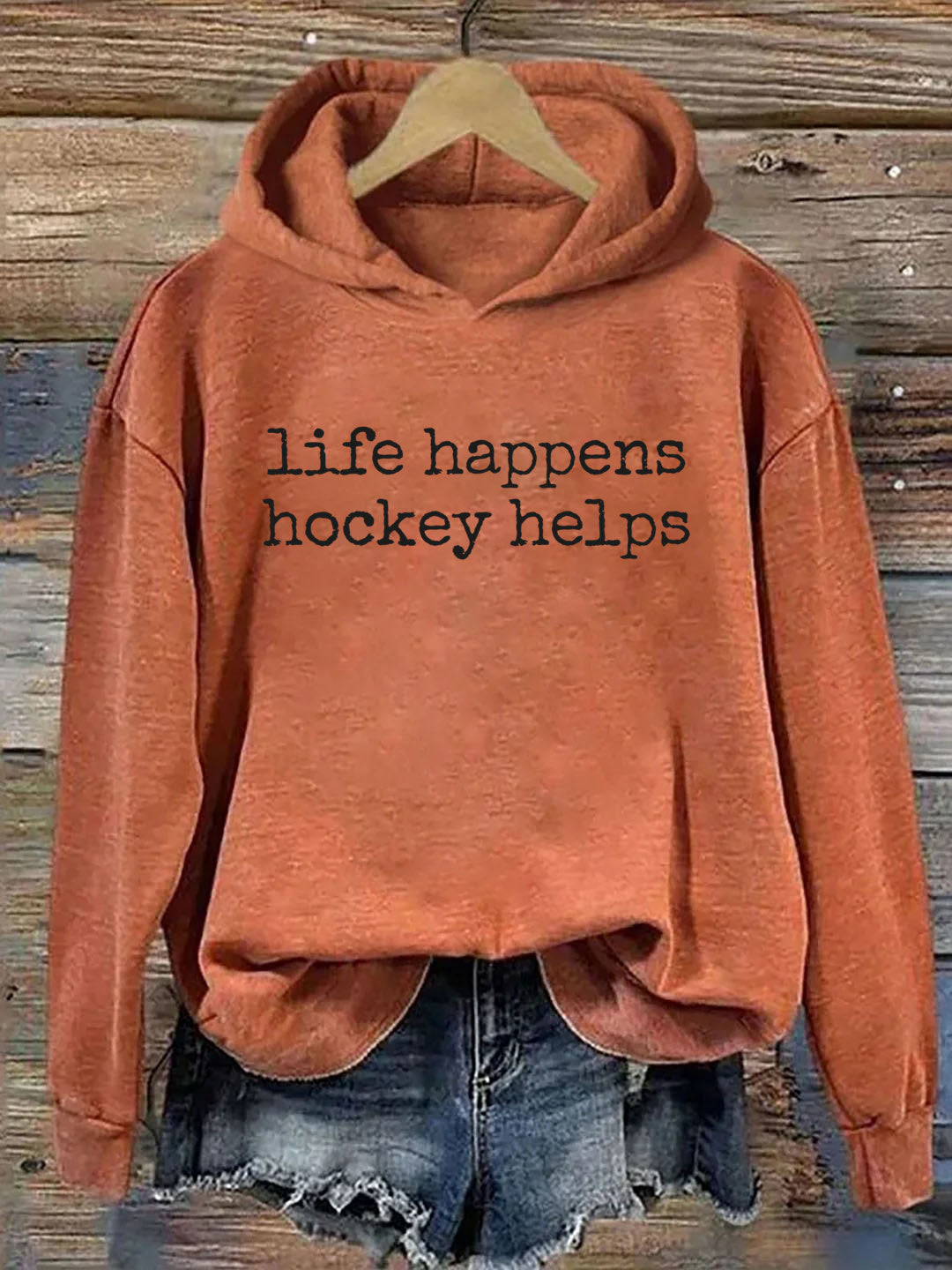 Life Happens Hockey Helps Hoodie