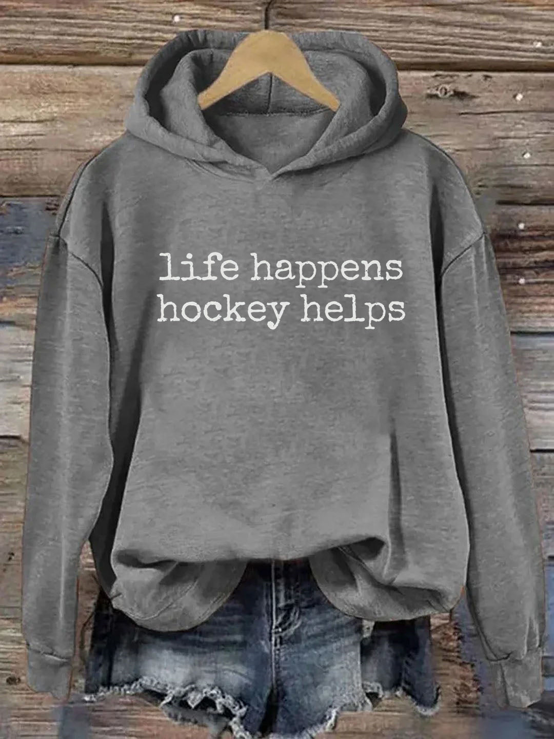 Life Happens Hockey Helps Hoodie