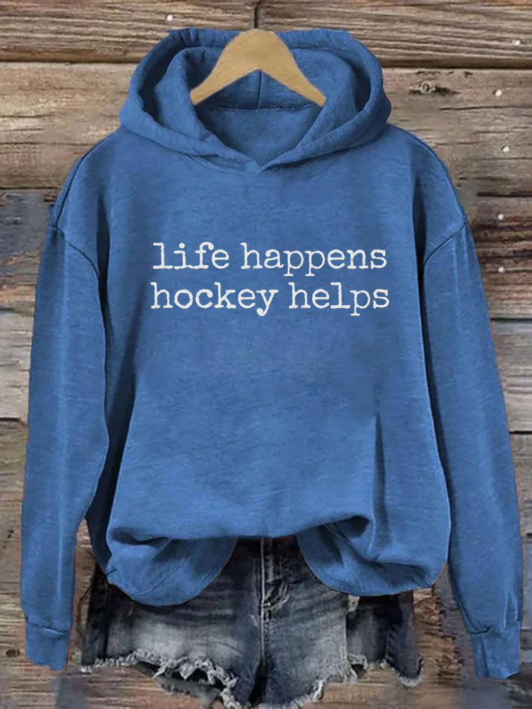 Life Happens Hockey Helps Hoodie