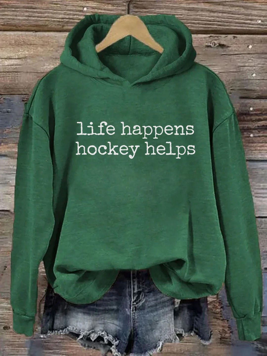 Life Happens Hockey Helps Hoodie