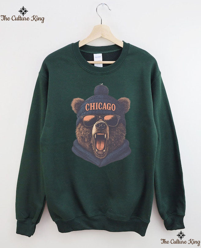 Retro Chicago Mascot Game Day Sweatshirt