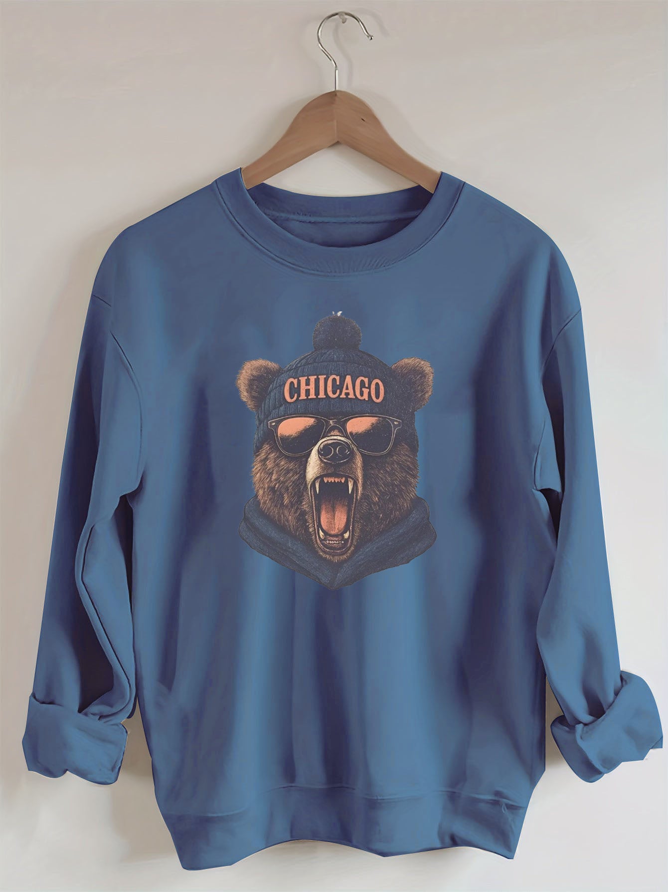 Retro Chicago Mascot Game Day Sweatshirt