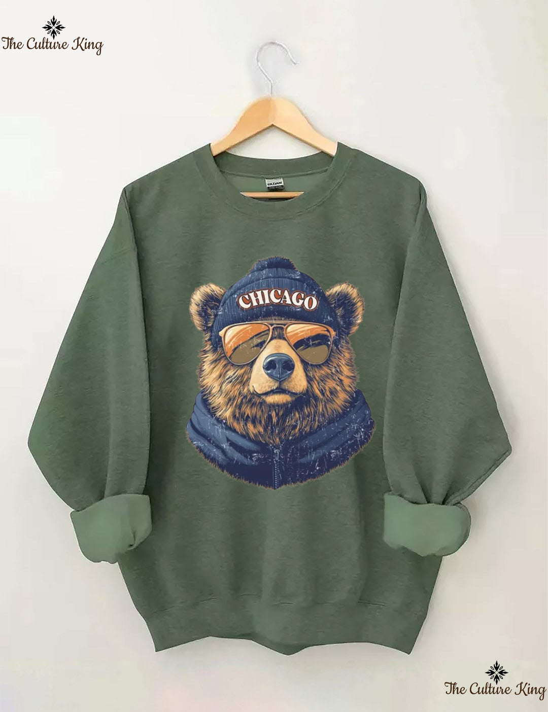 Retro Chicago Mascot Game Day Sweatshirt