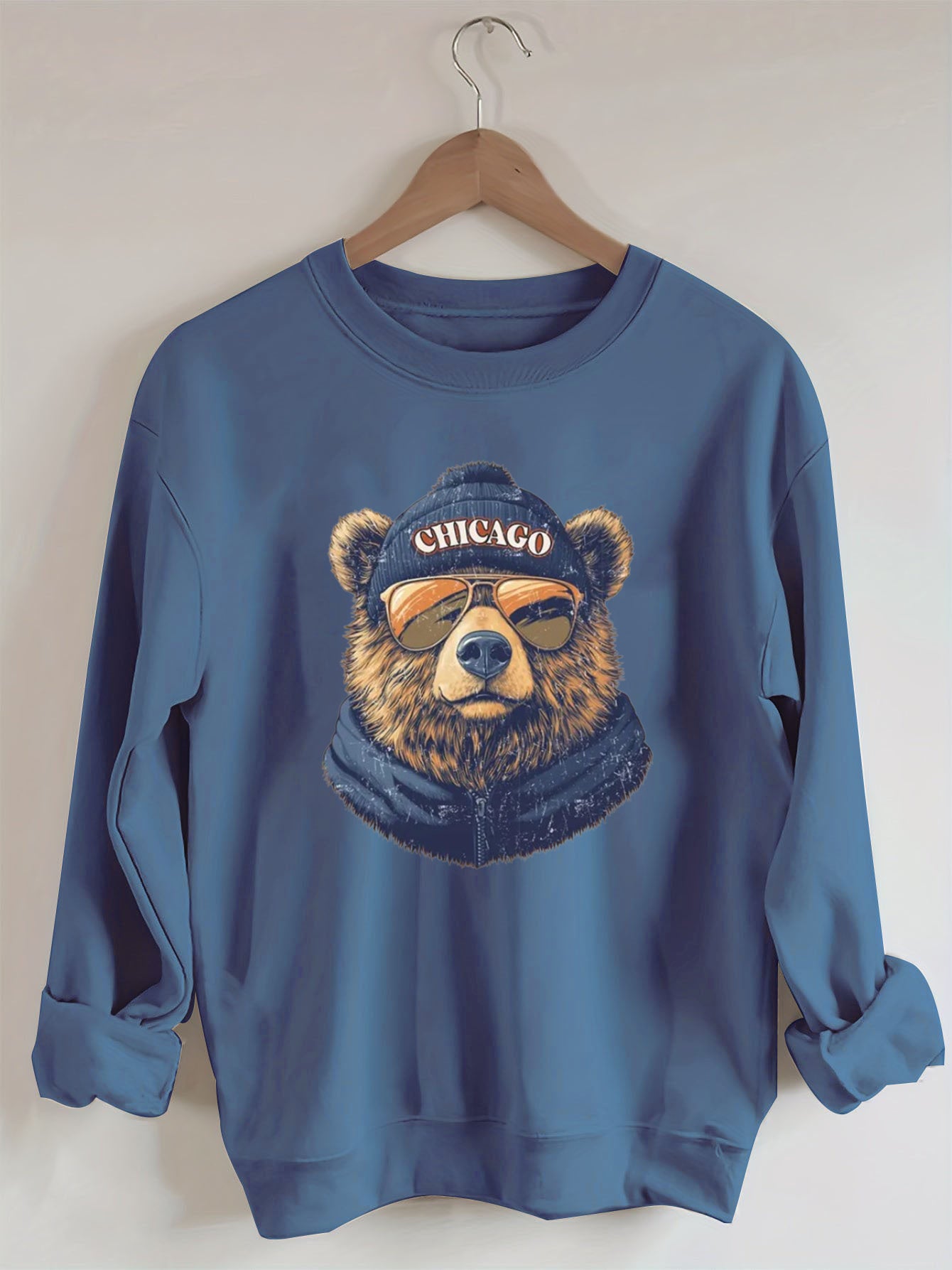 Retro Chicago Mascot Game Day Sweatshirt