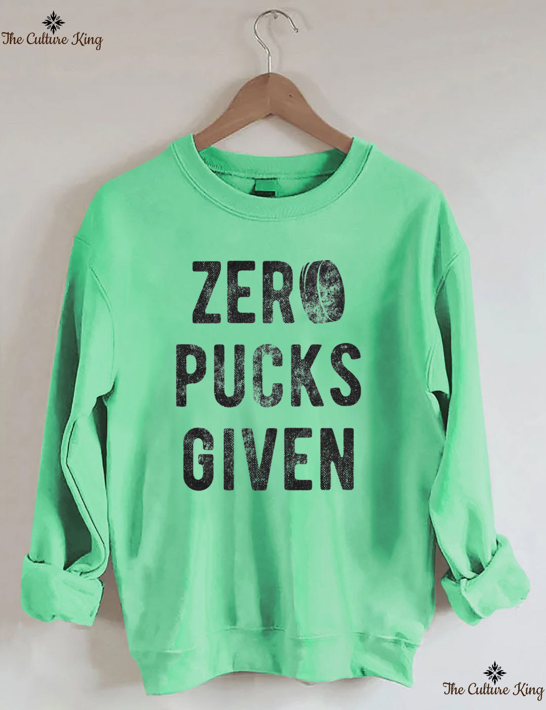 Zero Pucks Given Hockey sweatshirt