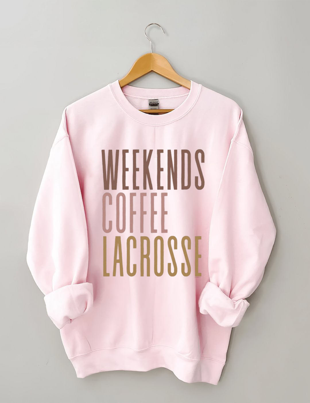 Weekends Coffee Lacrosse Sweatshirt
