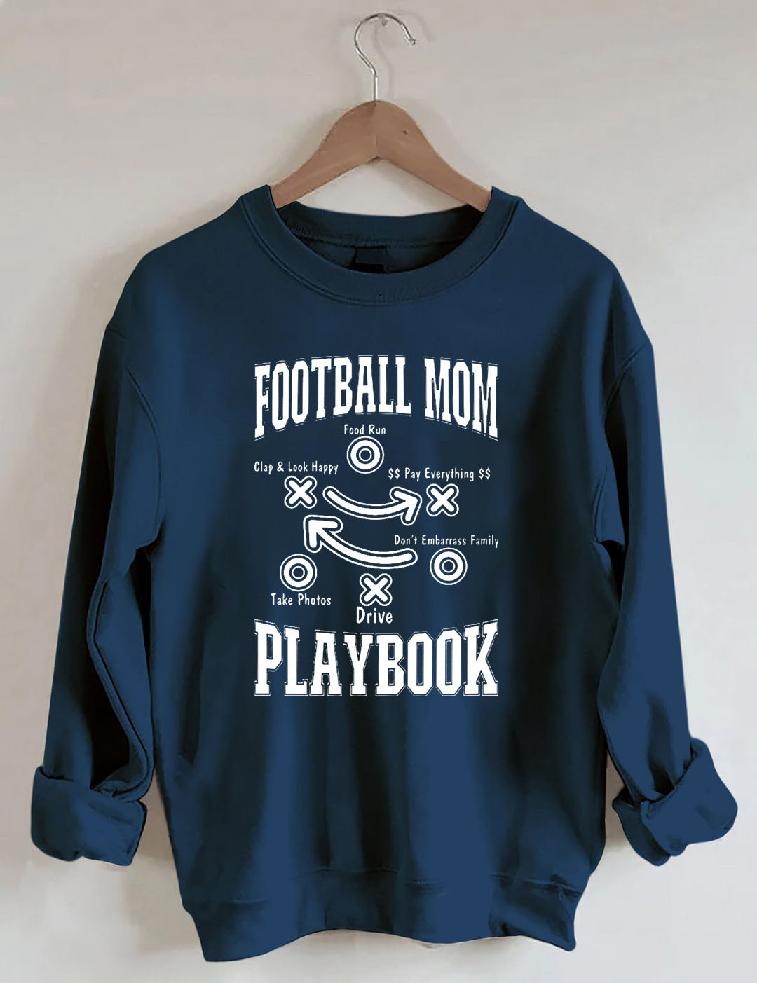 Funny Football Mom Playbook,Football Season Sweatshirt
