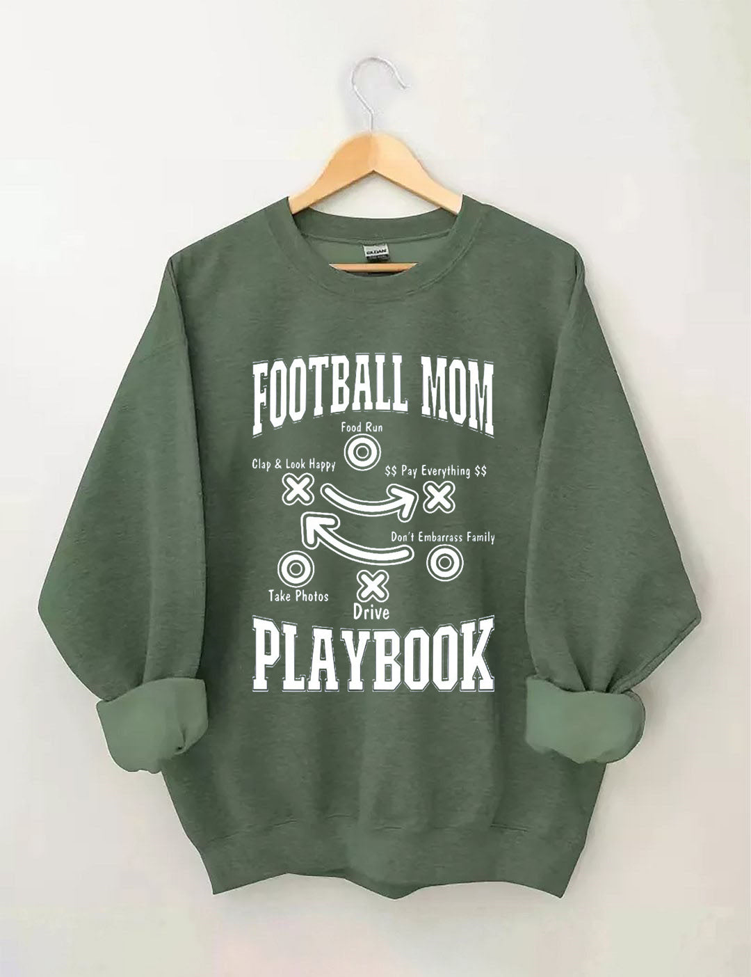Funny Football Mom Playbook,Football Season Sweatshirt