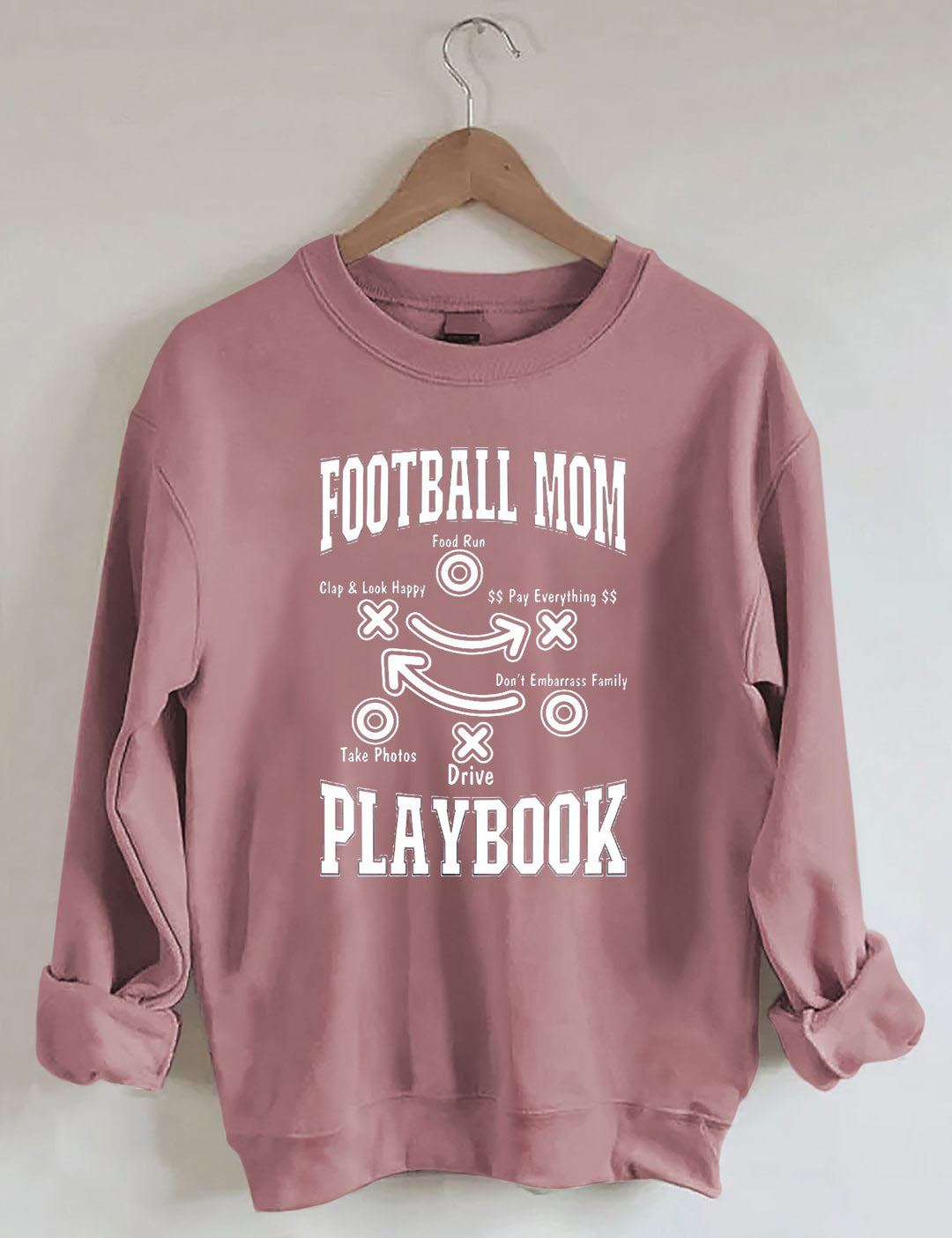 Funny Football Mom Playbook,Football Season Sweatshirt