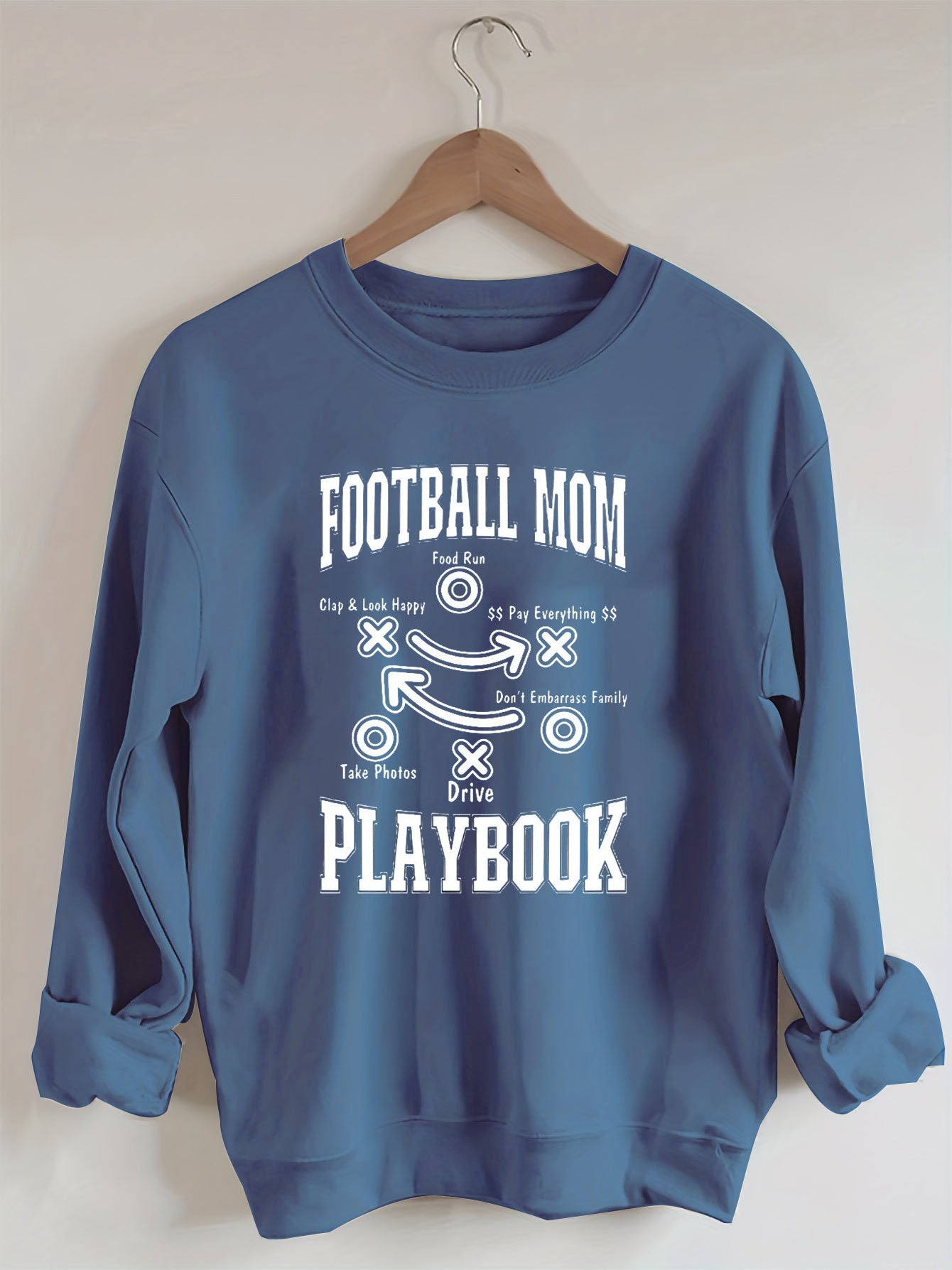 Funny Football Mom Playbook,Football Season Sweatshirt