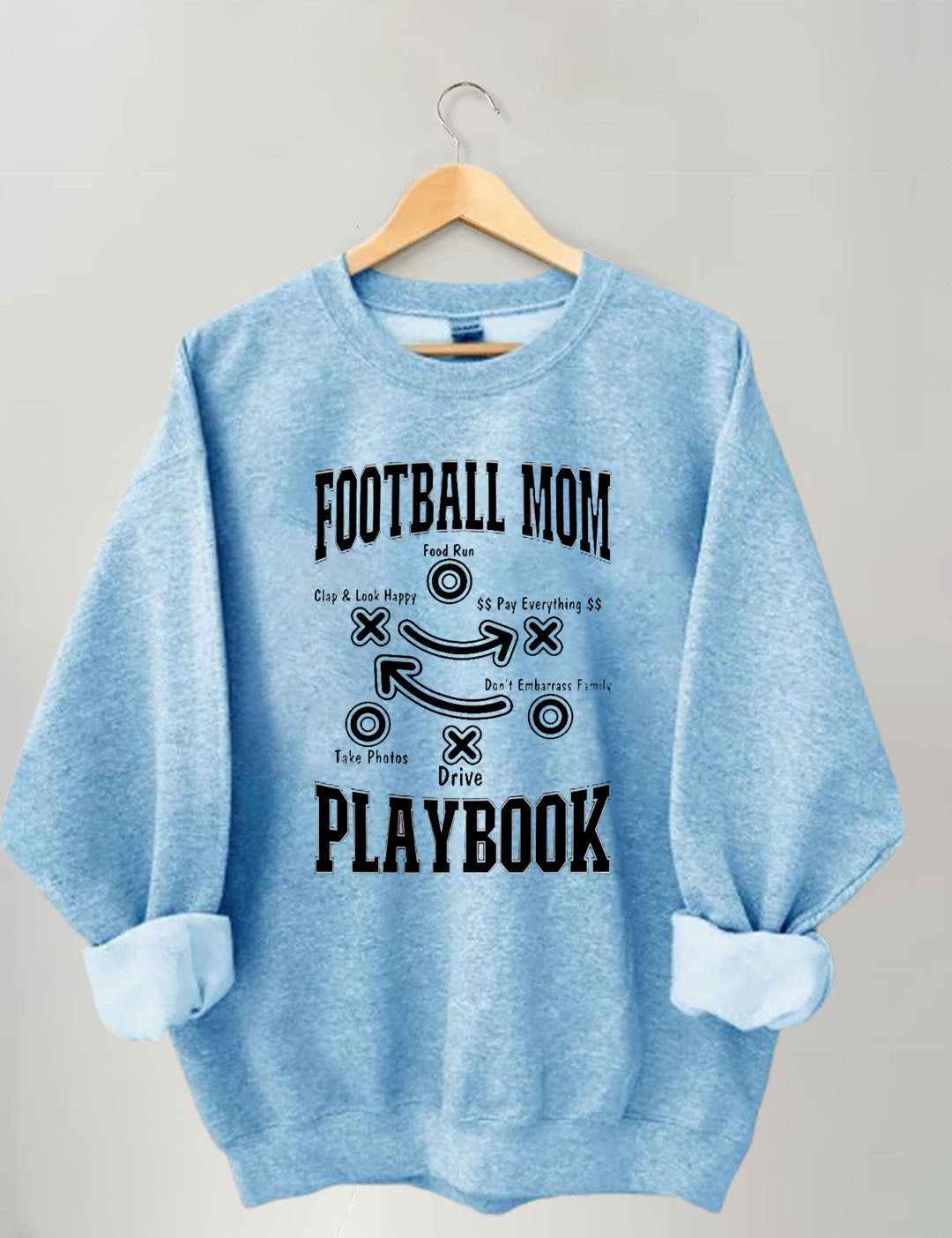 Funny Football Mom Playbook,Football Season Sweatshirt