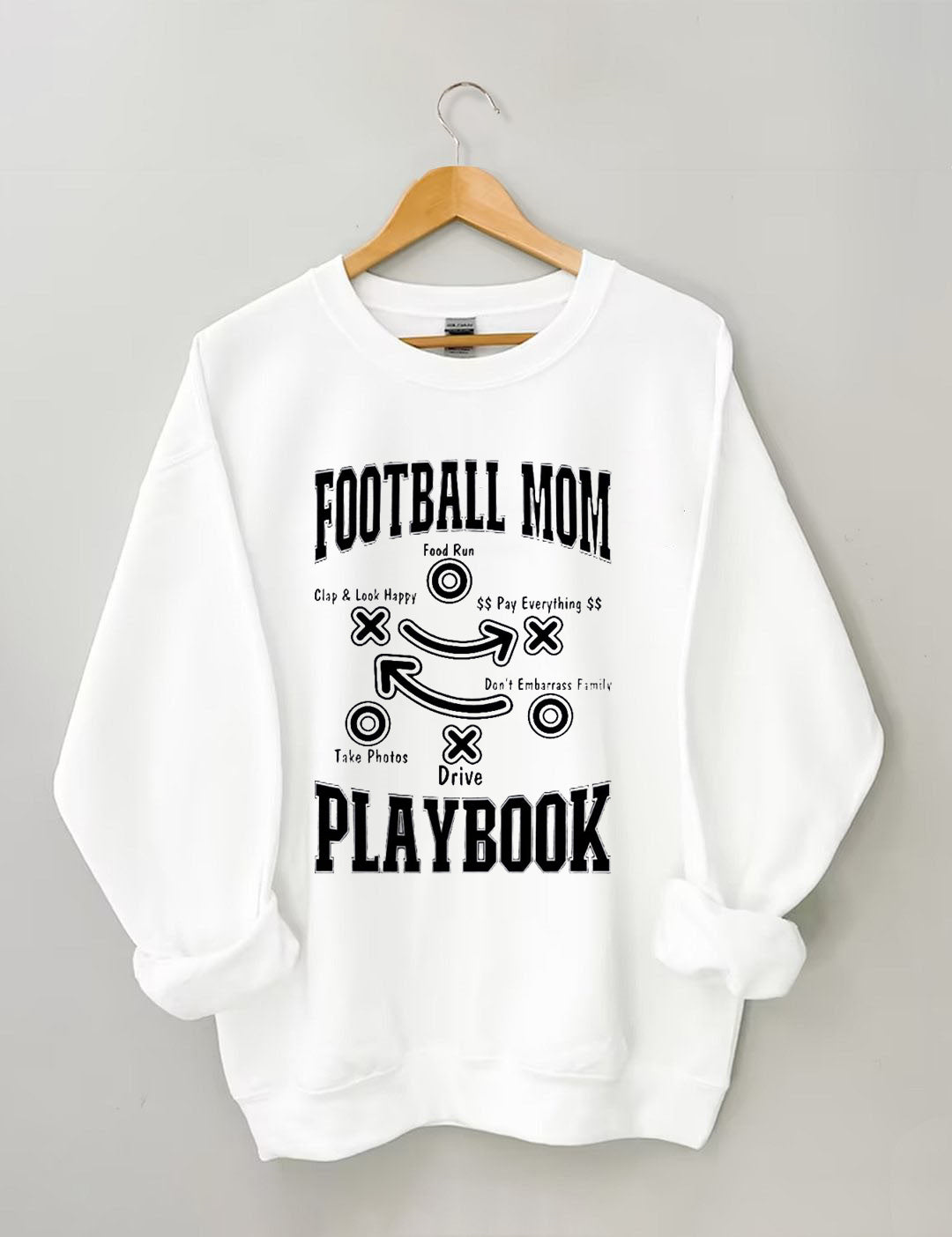 Funny Football Mom Playbook,Football Season Sweatshirt