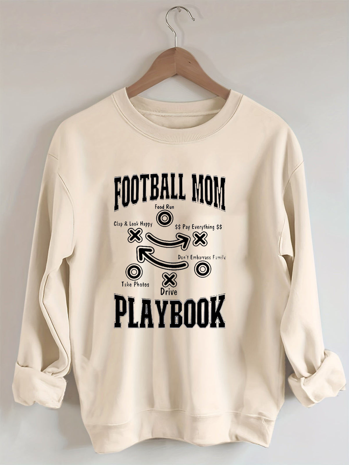 Funny Football Mom Playbook,Football Season Sweatshirt